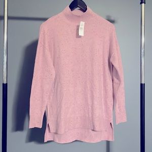 NWT Loft Mauve specked Tunic Sweater